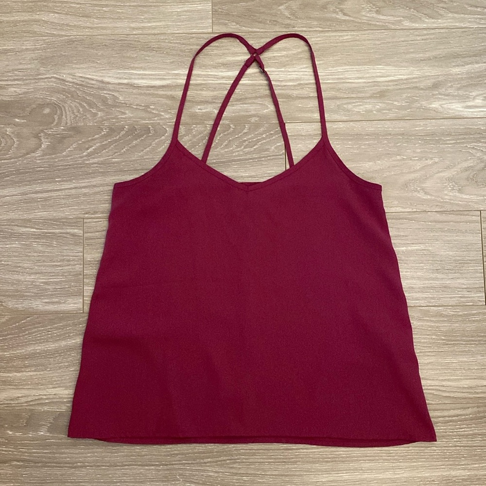 hollister satin tank
